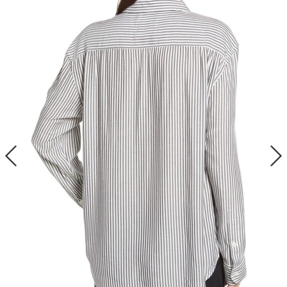 RAILS Aly Button Front Blouse In Belize Stripe - Picture 2 of 13